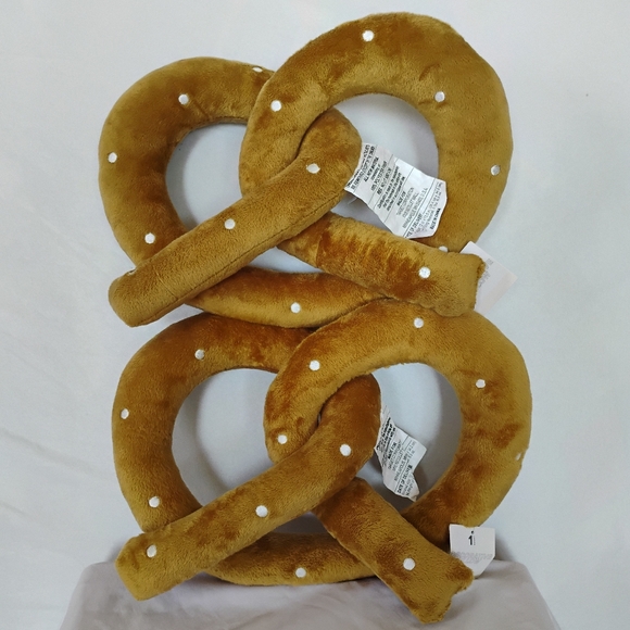 Target Pretzel Pillows x2 Snack Food Throw Pillows Bullseye's Playground Decor - Picture 9 of 10